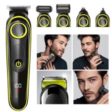 Kablosuz 5 in1 Saç Sakal Vücut Tıraş Makinesi Şarjlı Erkek Bakım