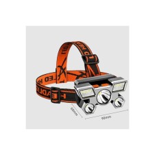 Rc-23 Rambo Ultra Güçlü Led Şarjlı Cree 5 Led Kafa Feneri Avcı Feneri Balıkçı Kamp El Feneri 120w