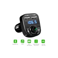 Carx8 Araç Kiti Fm Transmitter Bluetooth 5.0 Micro Sd Usb Şarj Oto Müzik Çalar