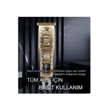 GOLD TECH profesyonel kullanıma uygun sakal ense kesme makinesi