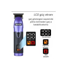 Profesyonel Dijital Ekranlı Cilde Zararsız Saç Sakal Tıraş Makinesi