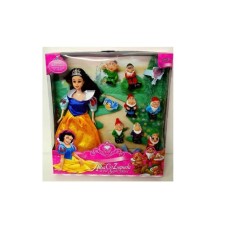 Oyuncak Pamuk Prenses Ve Yedi Cüceler Oyuncak Bebek Seti
