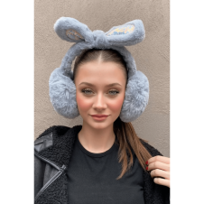 Gri Renk Kulak Figürlü Peluş Kulaklık