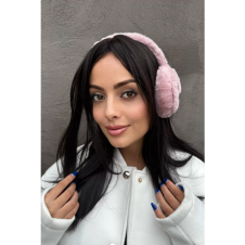 Kapalı Pembe Renk Ördek Figürlü Peluş Kulaklık