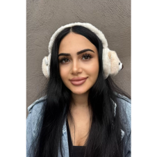 Krem Renk Ayıcık Figürlü Peluş Kulaklık