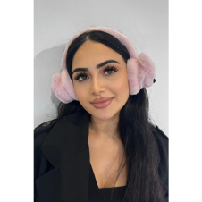 Pembe Renk Tilki Figürlü Peluş Kulaklık