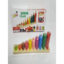 AHŞAP HALKA SAYI BONCUĞU OYUNCAK