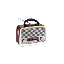 Şarjlı Nostaljik Görünümlü Radyo Bluetoothlu Mp3 Çalar Radyo Müzik Kutusu