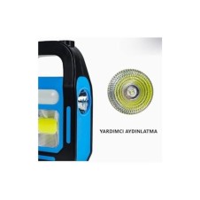 3 Watt Şarj Edilebilir Güneş Enerjili Solar El Feneri 3 Modlu Kamp Lambası