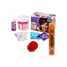 Dark And Lovely Super Kalıcı Saç Düzleştirici Krem Seti + Morfose Ultra Sert Saç Spreyi