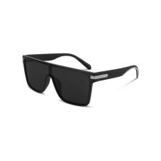 PORALİZED Erkekler Kadınlar için Büyük Boy Kalkan Güneş Gözlükleri, Trendy Büyük Kare Düz Üst Güneş Gözlükleri Moda Tonları UV Koruması