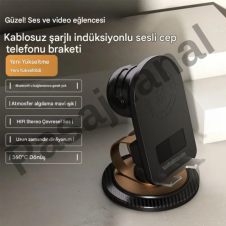 Hoparlör Telefon Tutucu Çok Fonksiyonlu Kablosuz İndüksiyon Ses Telefon Tutucu iPhone Android
