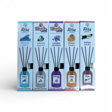 Bambu Çubuklu Oda Kokusu Jasmine Mango Vanilya Okyanus Lavanta 100 ml | 5'li Ortam Kokusu