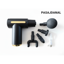 Pasajdanal Mini Şarjlı 4 Başlıklı Taşınabilir Deri Doku Kas Gevşetici Masaj Aleti