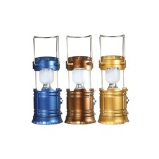 Büyük Boy Güneş Enerjili Kamp Feneri Işıldak Lamba Usb Powerbank