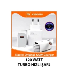 Iaomi Uyumlu Type C 120w 6a Turbo Hızlı Şarj Cihazı - Şarj Aleti, Kablo + Adaptör Set
