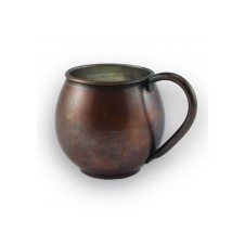 bazaarcopper Bakır Terra Bardak Düz 580 Ml Oksit bazaarcopper0453-3