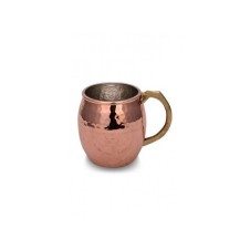 bazaarcopper Bakır Riva Bardak El Dövme 550 Ml 6lı Takım Kırmızı bazaarcopper0466-61