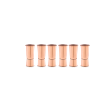 bazaarcopper Bakır Shot Bardak Düz 40 Ml 6lı Takım Kırmızı bazaarcopper0473-61