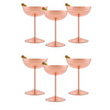 bazaarcopper Bakır Zo-martini Kadeh Düz 250 Ml 6lı Kırmızı bazaarcopper0483-61