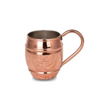 bazaarcopper Bakır Grande Bardak 1 No Düz 500 Ml 6lı Takım Kırmızı bazaarcopper0498-61