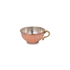 bazaarcopper Bakır Pınarbaşı Ayran Tası Makine Dövme 500 Ml 6lı Takım Kırmızı bazaarcopper0502-61