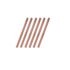 bazaarcopper Bakır Pipet Düz Kırmızı 6lı Takım bazaarcopper0506-61