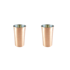 bazaarcopper Bakır Lungo Bardak Düz 530 Ml 2li Takım Skoç bazaarcopper0507-24