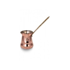 bazaarcopper Bakır Sultan Cezve 1 No Kalın Pirinç Kulp 2 Fincan Makine Dövme Kırmızı bazaarcopper1244-1