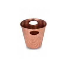 bazaarcopper Bakır Mercan Buz Kovası 24 Cm El Dövme Kırmızı bazaarcopper2552-1