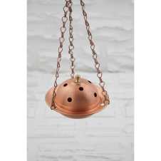 bazaarcopper Bakır Cadı Kazanı Askılı Zincirli Tütsülük & Buhurdanlık Skoç