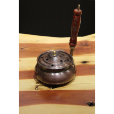 bazaarcopper Bakır Ayaksız Cadı Kazanı Tütsülük & Buhurdanlık Oksit