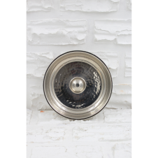 bazaarcopper Bakır Kurnacı Hamam Tası 18 cm El Dövme Nikel bazaarcopper4053-2