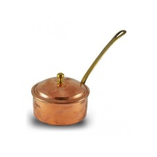 bazaarcopper Bakır Dalyan Kapaklı Sosluk 14 Cm El Dövme Kırmızı bazaarcopper4802-1