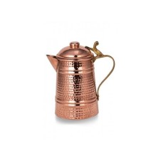 bazaarcopper Bakır Hanımeli Sütlük El Dövme Kırmızı bazaarcopper4809-1