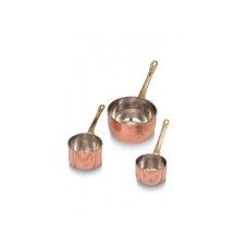 bazaarcopper Bakır Mini Şef Gasarol 3'lü Takım Düz Kırmızı bazaarcopper4821-1