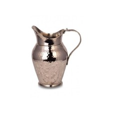 bazaarcopper Bakır Antalya Sürahi 2 No El Dövme Nikel bazaarcopper7252-2