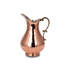 bazaarcopper Bakır Maraş Sürahi 2 No El Dövme Kırmızı bazaarcopper7256-1