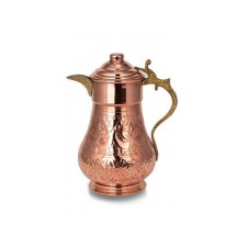 bazaarcopper Bakır Penguen Sürahi 2 No El İşleme Kırmızı bazaarcopper7259-1